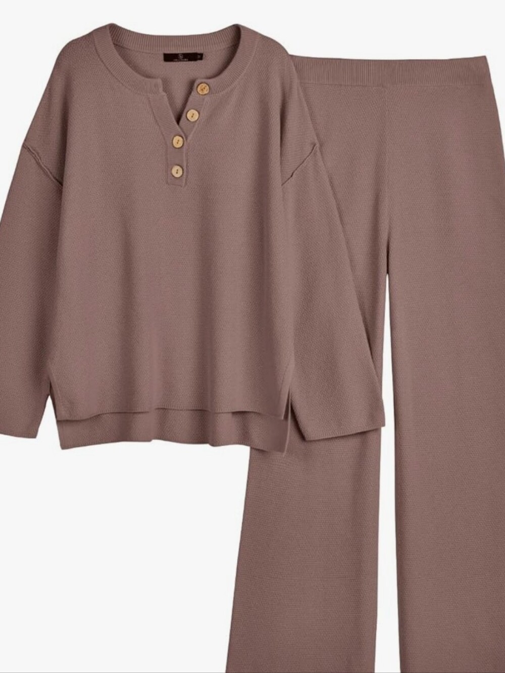 Cozy Slouchy Knit Pajama Set